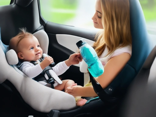 You-Need-Not-Worry-About-Making-Your-Child-Sit-Upright-In-The-Car-Seat-To-Drink-Milk​